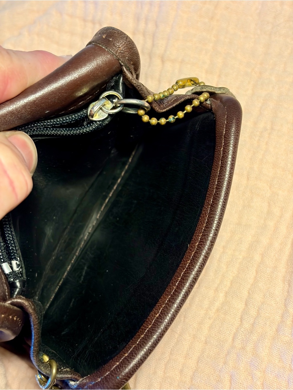 Vintage Coach Multifunction Wallet Mahogany Brown Leather - Picture 11 of 16